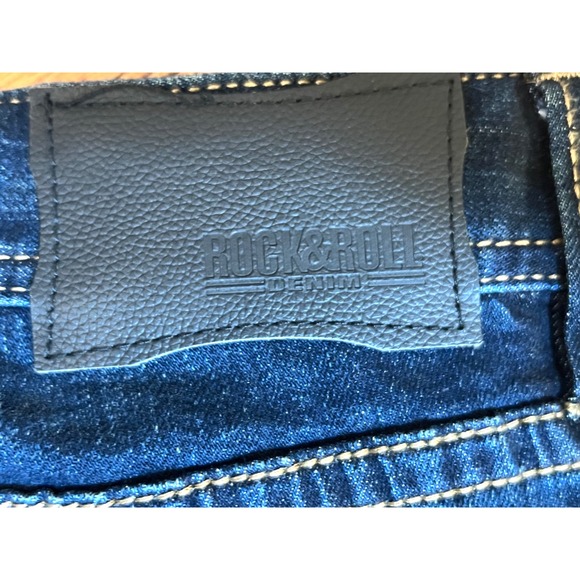 Vintage 46 Pistol Straight Jeans Mens 38x32 Regular Straight‎ Dark Wash Denim - Picture 11 of 14